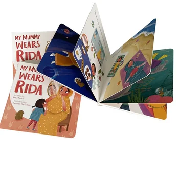 customizd עיצוב טוב ללימוד אנגלית בצבע מלא ילד ילדים כריכה קשה ספר סיפור שירותי הדפסה הדפסת ספרי ילדים