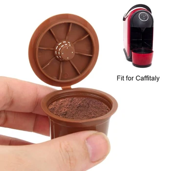 לשימוש חוזר Caffitaly קפה קפסולות כוס למילוי חוזר קפה הקפסולה מסנן תואם עם Caffitaly קפסולה למכונת הקפה