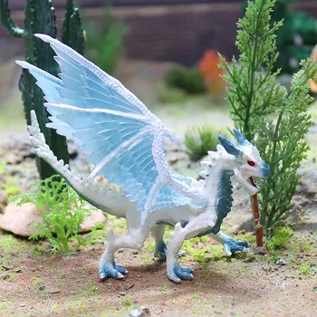 המערבי מיני הדרקון דגם פלסטיק מציאותי לאורחים עיצוב חדר לילדים צעצוע מדומה החיות דינוזאור צעצועים עבור הילד 8-12