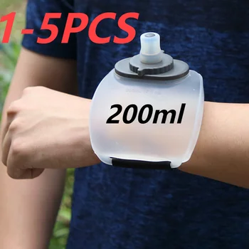 200ml רץ היד בקבוק מים נייד Mini מים כוס פרסום מזון כיתה סיליקון PP על מרתון כושר טיפוס