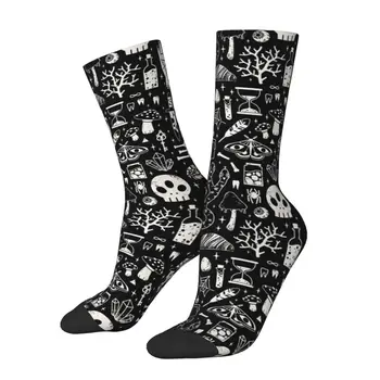 כל העונות סגולות עצם הגולגולת גרביים Harajuku סופר רך הצוות גרביים היפ הופ גרבי גברים, נשים, מתנות