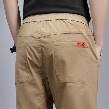 2023 סתיו חורף כותנה אצן שאיפה גברים מכנסיים Harajuku מטען ג ' ינס מקרית הרמון סרבל קוריאנית היפ הופ טרנינג זכר את המכנסיים.