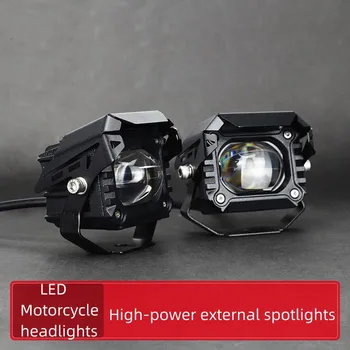 אופנוע גבוה כוח LED שני צבעים חיצוניים הזרקורים גבוה ונמוך הקורה מחוץ לכביש רכב שונה פנסים