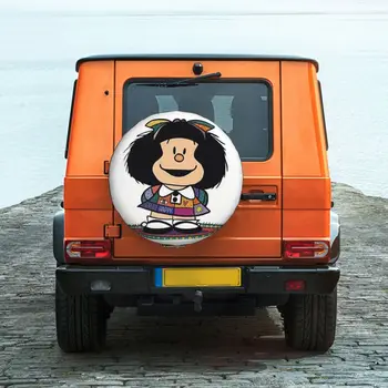 Mafalda כיסוי צמיג גלגל מגיני עמיד אוניברסלי עבור ג 'יפ טריילר RV ג' יפ משאית קרוואן נגרר נסיעות
