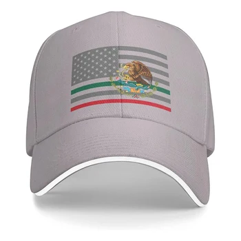 האמריקאי החדש מקסיקו דגל לשני המינים כובע בייסבול מתאים לגברים נשים מתכוונן אבא כובע, סנדוויץ ' ביל קאפ