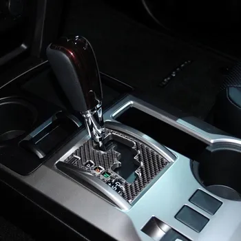 המכונית העברה להילוך קישוט מכסה לקצץ טויוטה 4Runner 2010-2021 לרכב אביזר רכב סיבי פחמן לקצץ פנים