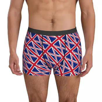 דגל בריטניה תחתונים הממלכה המאוחדת דגל מותאם אישית DIY תחתוני בוקסר איכותיים תחתונים סקסי רך בוקסר קצר מתנת יום-הולדת.