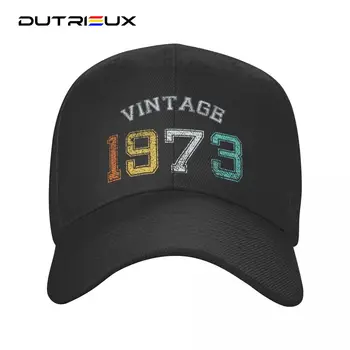 מותאם אישית רטרו וינטג ' נולד ב-1973 כובע בייסבול גברים נשים מתכוונן 49 מתנת יום הולדת אבא כובע אופנת רחוב Snapback כובעי האביב