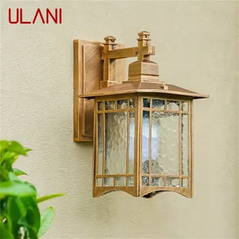ULANI קלאסית חיצונית מנורת קיר אטימות IP65 רטרו, מנורות LED תאורה דקורטיביים הביתה מרפסת