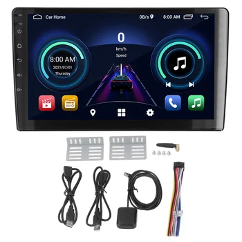 אוניברסלי 9 אינץ ' 2Din סטריאו ברכב נגן מולטימדיה אנדרואיד 10.1 WiFi GPS ניווט AM FM רדיו במכונית Bluetooth 5.0 DVD נגן תקליטורים