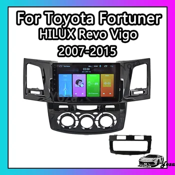 Yoza Carplay רדיו במכונית טויוטה Fortuner HILUX Revo ויגו 2007-2015 Android11 מסך מגע נגן מולטימדיה ניווט 5G WIFI