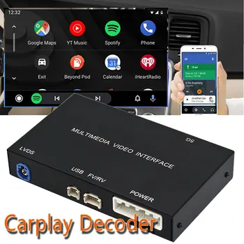 אלחוטית Carplay שדרוג ערכת מפענח תומך אנדרואיד אוטומטי Mirrorlink הפוך מצלמה CarPlay מקלט אביזרי רכב