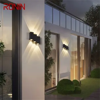 רונין מנורת קיר מודרני יצירתי מנורות קיר חיצוני עמיד למים LED תאורה לבית