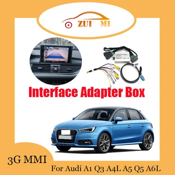 המכונית ממשק המתאם מפענח עבור אאודי A1 Q3 A4L A5 Q5 A6L A7 Q7 A8L 3G MMI היפוך מפענח 360 מפענח