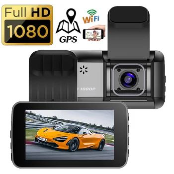 רכב DVR-WiFi Dash Cam 3.0 Full HD 1080P מצלמה אחורית מקליט וידאו אוטומטי Dashcam הקופסה השחורה GPS לרכב אביזרים ראיית לילה