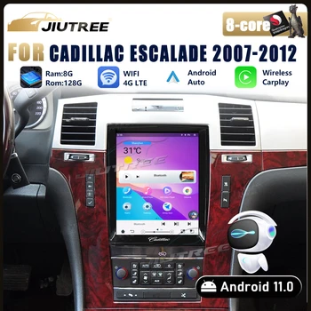 קוואלקום אנדרואיד 11 על קדילאק Escalade 2007 2008-2012 אוטומטי רדיו במכונית 10.4 אינץ טסלה סגנון נגן DVD Carplay ניווט GPS
