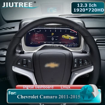 המכונית LCD דיגיטלי עבור שברולט קמארו 2011-2015 אשכול וירטואלי הטייס מהירות מד יחידת הראש Accesorries תצוגת לוח מחוונים
