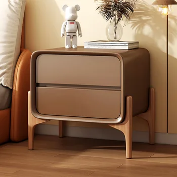 2023 שנה חדשה Aoliviya הרשמי צבע חדש, שולחן ליד המיטה פשוט המודרנית קרם סגנון אור יוקרה המיטה ארון קטן להיות יצירתי