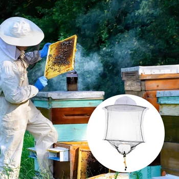 2 יח ' גידול דבורים כובע נגד יתושים דוחי חיצונית כובעים כוורנים אספקה המעטה