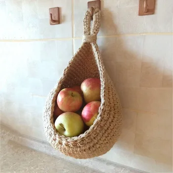 כריך מכולות תלוי קיר ירקות פירות BasketsHanging סל דמעה אדניות הקיר סלים תיקים ארגונית עבור מטבח