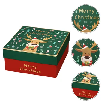ממתקים מכולות אריזה תיבת אחסון חג המולד אספקת מעשי מתנה קריקטורה קרטון רב תכליתי שושבינה