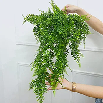 2pcs מלאכותי, צמחים תלויים תלייה על קיר המרפסת קישוט עלים שרך גפנים פלסטיק מזויפים אייבי