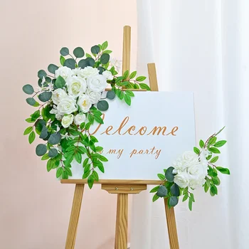 מלאכותיים פרח רוז שלל גן רצוי לחתום על החתונה קשת פרח רקע קישוט