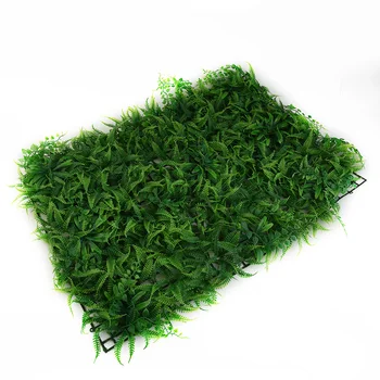 מלאכותי צמח שטיח קיר צמחייה עלווה גידור צמח דשא ירק הגדר רקע לוח צמח מחצלת לגינה האחורית עיצוב