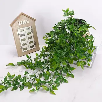 מלאכותי תלוי צמח ירוק תלוי צמח מלאכותי מציאותי אקליפטוס עלה הקיר תלויה לא השקיה מזויף צמח עיצוב הבית