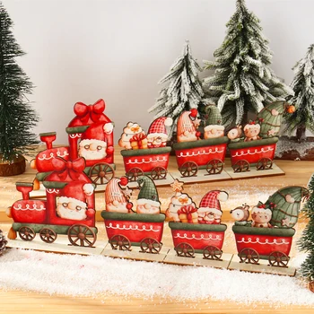 חג המולד עץ הרכבת חג מולד קישוט הבית 2023 קישוטי חג המולד שמח חג המולד מתנת השנה החדשה 2024