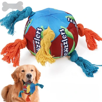 חיות מחמד כלב חדש צעצוע טוויסט סוכר כדור צעצוע לכלב חריקת שיניים חוכמה מסתיר לאכול מריח ומריח כדור צעצוע אינטראקציה