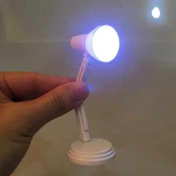 יצירתי תכליתי 1/6 מידה לבן LED מנורת שולחן דגם ריהוט חם צעצועים BJD הבובות אביזר ילדים לשחק במשחק צעצוע