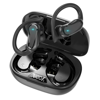 Bluetooth 5.3 אוזניות ספורט סטריאו HIFI האוזן תלוי עמיד למים אוזניות עם מיקרופון אוזניות