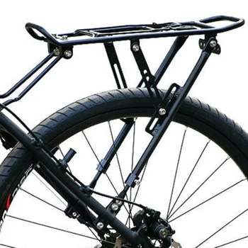 אופניים מטען נושאת מטען אחורי מתלה מדף אלומיניום סגסוגת רכיבה על אופניים התיק בעל דוכן המטען אופניים אחורי מדף 24