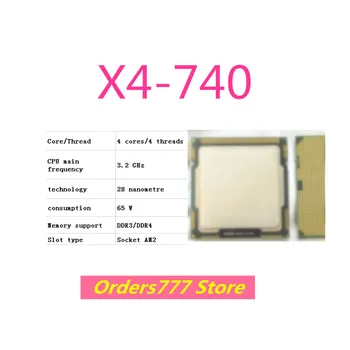 חדש מיובא המקורי X4-740 740 מעבד 4 ליבות 4 חוטים 3.2 GHz 65W 28nm DDR3 R4 אבטחת איכות AM2