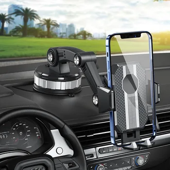 אוניברסלי לרכב בעל טלפון 360 מעלות סיבוב תושבת רכב השמשה הקדמית בלוח המחוונים לעמוד תומך ניווט GPS טלפון נייד בעל