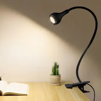 צינור גמיש מתכוונן אור LED USB כוח שולחן מנורת שולחן LED לאקווריום מנורה עם קליפ מחזיק אקווריום אקווריום תאורה