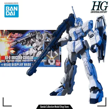 Bandai הדגם המקורי ערכת GUNDAM כספית Gundam Unicorn 1/144 אנימה פעולה הרכבה דגם צעצועים מודל מתנות לילדים