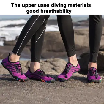 נעלי מים לשחות נעלי מים יבש מהירה מים, נעליים עבור גברים עם נגד החלקה Outsole יחף אתלטי הרגל הגנה על ספורט