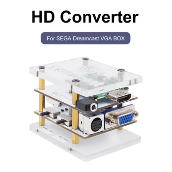 DC VGA תיבת ממיר מתאם HDMI תואם-RGBS יציאת VGA עבור SEGA DreamCast