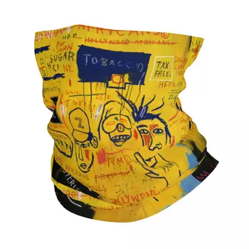 הוליווד אפריקאים Basquiats גרפיטי אמנות בנדנה הצוואר Gaiter Windproof הפנים הצעיף מכסה גברים, נשים, בגימור צינור גרב