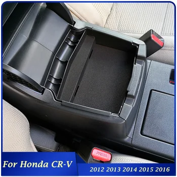 עבור הונדה CR-V CRV חומר ABS הפנים המכונית תיבת אחסון מרכז קונסולת משענת יד מוסתר תיבת אחסון לכסות 2012 עד 2016