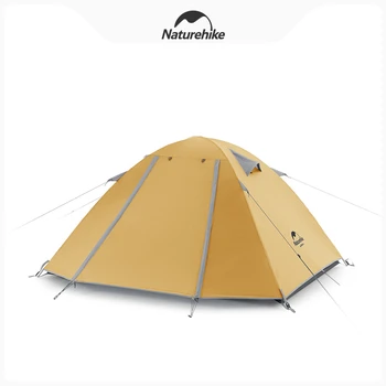Naturehike חיצוני 2-4 אדם אוהל קמפינג אטים לגשם מסנן קרינה UPF50+ חדר גדול חוף קמפינג אוהל המשפחה לטיול קמפינג אוהל