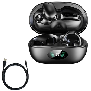 TWS אוזניות אלחוטיות Bluetooth אוזניות 5.3 Earclip אוזניות ספורט HIFI בס אוזניות