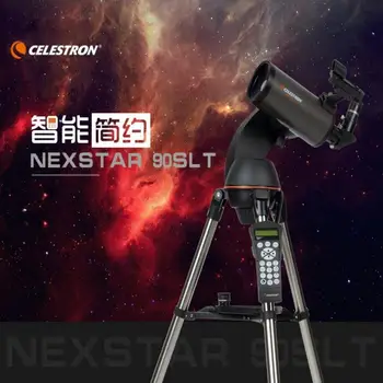 Celestron 90SLT אוטומטי כוכב מציאת מקצועי אסטרונומיה הטלסקופ Samsung נקודת אור כיול HD גבוה כוח נייד