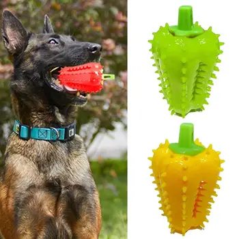 רב תכליתיים גומי לכלב צעצועים אינטראקטיביים גור צעצועי לעיסה, צעצועי להתייחס מחלק גור ללעוס צעצועים בקיעת שיניים כלבים קטנים