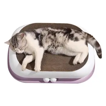 חתול מגרד גלי טרקלין חתול מיטות דאבל שכבת קרטון מיטת ספה כפולה הכדור שריטת החתול משטח הקערה הקן מקורה חתולים