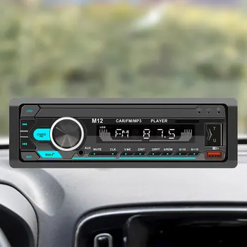 סטריאו נגן AUX TF 12V מכונית נגן MP3 תצוגת LCD Bluetooth תואם שמע לרכב Mirrorlink אל הקול FM מוסיקה USB בקרת יישום